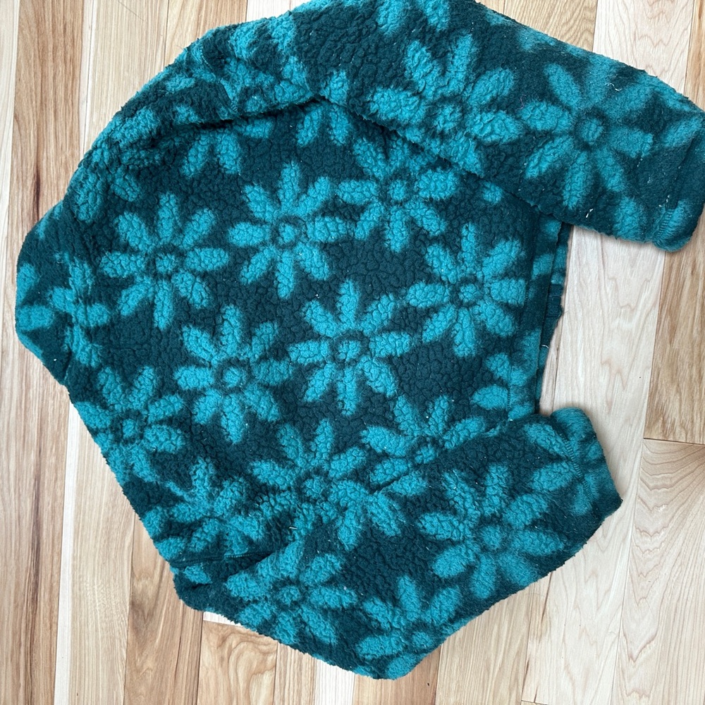 Floral Patterned Fleece Jacket - image 2